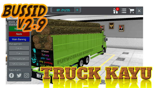 Livery Bussid Mod Truck Kayu mod screenshots 3