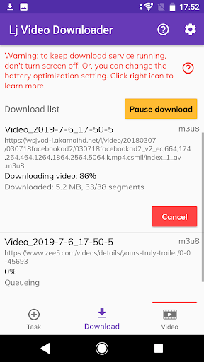 Lj Video Downloader m3u8 mp4 mpd mod screenshots 4