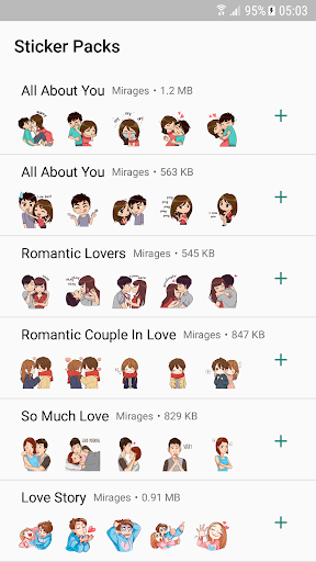 Love Story Stickers – WAStickerApps mod screenshots 1