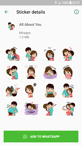 Love Story Stickers – WAStickerApps mod screenshots 3