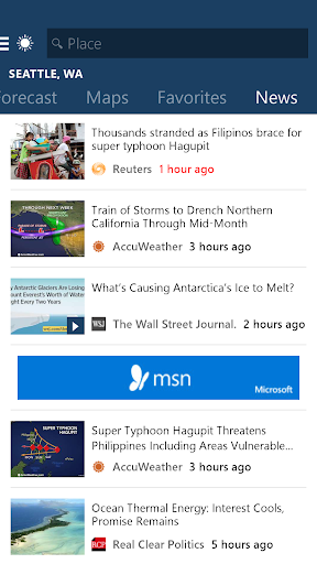 MSN Weather – Forecast amp Maps mod screenshots 4
