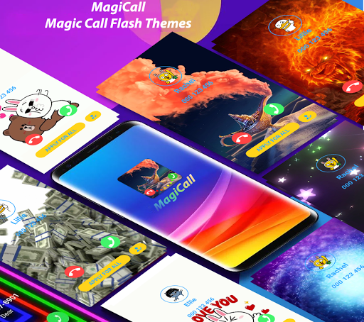 MagiCall – Color Phone Call Screen Theme LED Flash mod screenshots 1