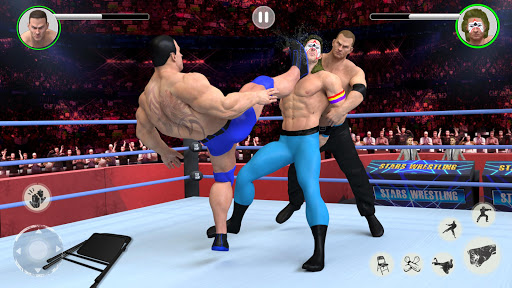 Men Tag Team Wrestling Games Fighting Ring Stars mod screenshots 2