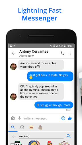 Messenger Go for Social Media Messages Feed mod screenshots 2
