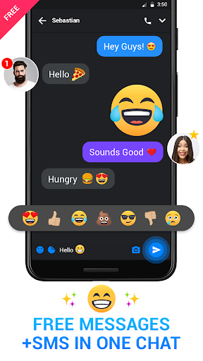 Messenger – Messages Texting Free Messenger SMS mod screenshots 1