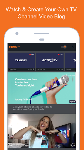 Mivo – Watch TV Online amp Social Video Marketplace mod screenshots 1