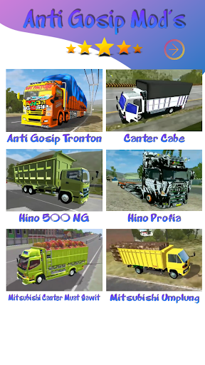 Mod Truck Canter Anti Gosip BUSSID mod screenshots 2