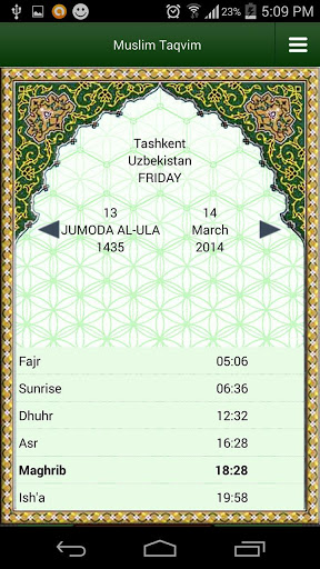 Muslim Taqvimi Prayer times mod screenshots 1