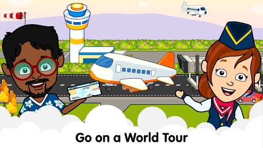 My Airport Town Kids City Airplane Games for Free mod screenshots 1