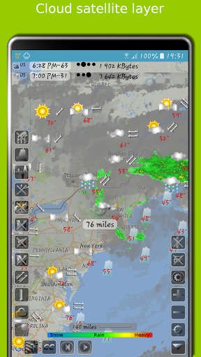 NOAA doppler radar with weather alerts – eMap HDF mod screenshots 2