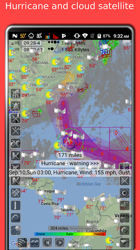 NOAA doppler radar with weather alerts – eMap HDF mod screenshots 3