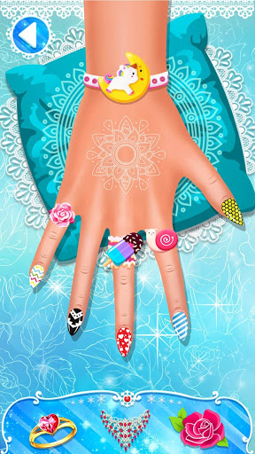 Nail Salon Nail Designs Nail Spa Games for Girls mod screenshots 4