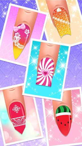 Nail Salon Nail Designs Nail Spa Games for Girls mod screenshots 5