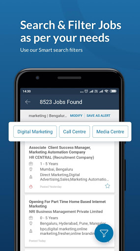 Naukri.com Job Search App Search jobs on the go mod screenshots 1