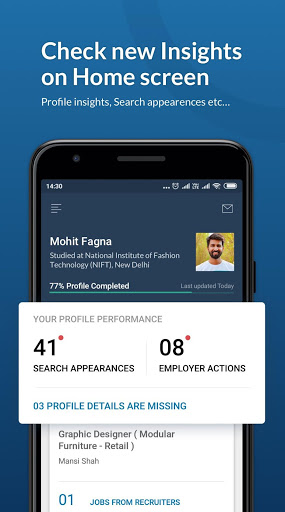 Naukri.com Job Search App Search jobs on the go mod screenshots 4