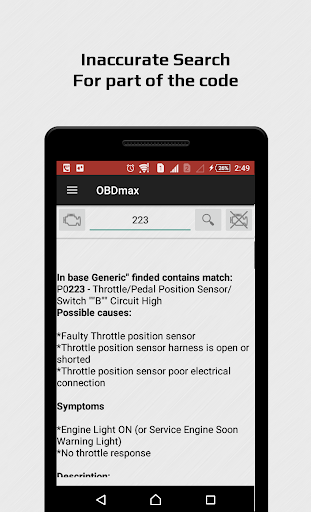 OBD2 scanner amp fault codes description OBDmax mod screenshots 3