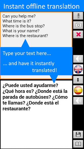Offline Translator Spanish-English Free Translate mod screenshots 3