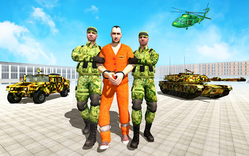 Offroad US Army Prisoner Transport Criminal Games mod screenshots 1