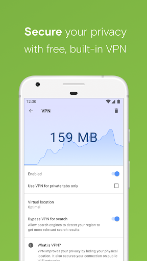 Opera browser with free VPN mod screenshots 1