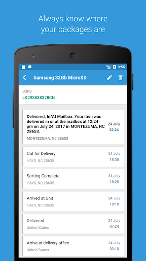 Parcels Track Packages Amazon AliExpress USPS mod screenshots 2
