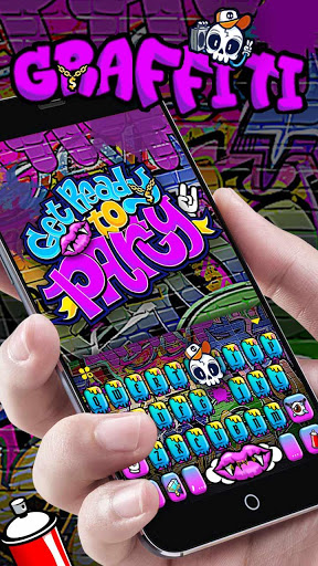 Party Graffiti Keyboard Theme mod screenshots 2