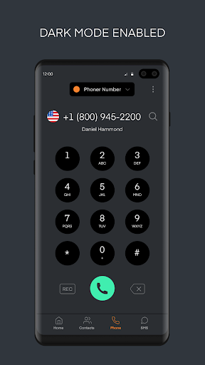 Phoner 2nd Phone Number Texting amp Calling App mod screenshots 5