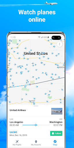 online flight tracker live map