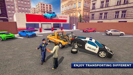 Police Tow Truck Driving Car Transporter mod screenshots 4