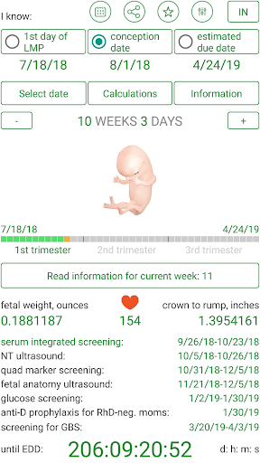 Pregnancy App Calculator Calendar Tracker mod screenshots 1