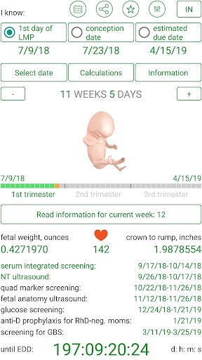 Pregnancy App Calculator Calendar Tracker mod screenshots 2