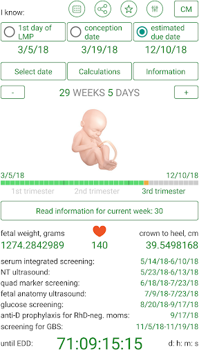 Pregnancy App Calculator Calendar Tracker mod screenshots 3