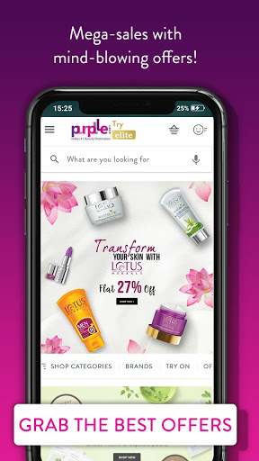 Purplle Beauty Shopping App. Buy Cosmetics Online mod screenshots 1