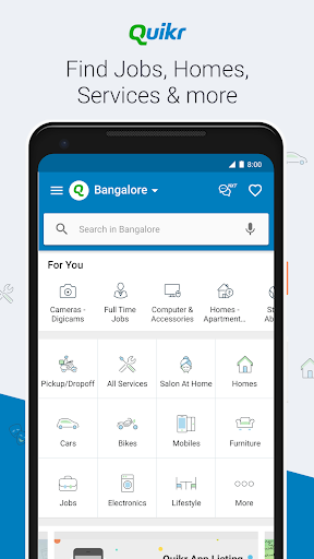 Quikr Search Jobs Mobiles Cars Home Services mod screenshots 1