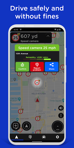 Radarbot Free Speed Camera Detector amp Speedometer mod screenshots 3