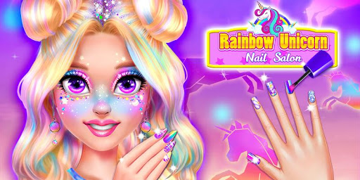 Rainbow Unicorn Nail Beauty Artist Salon mod screenshots 1