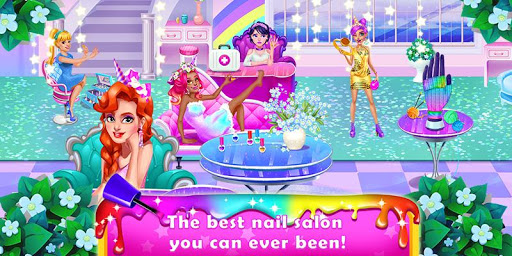 Rainbow Unicorn Nail Beauty Artist Salon mod screenshots 3