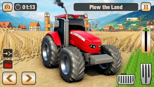 Real Tractor Driving Games- Tractor farming Games mod screenshots 1