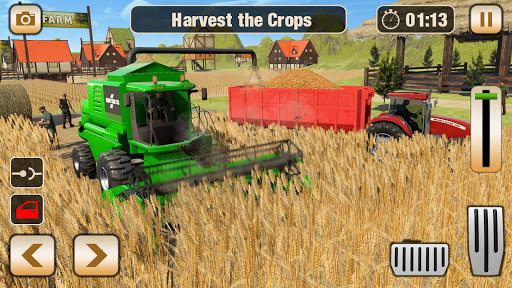 Real Tractor Driving Games- Tractor farming Games mod screenshots 2