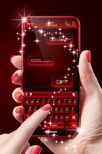 Red Keyboard For Android mod screenshots 1
