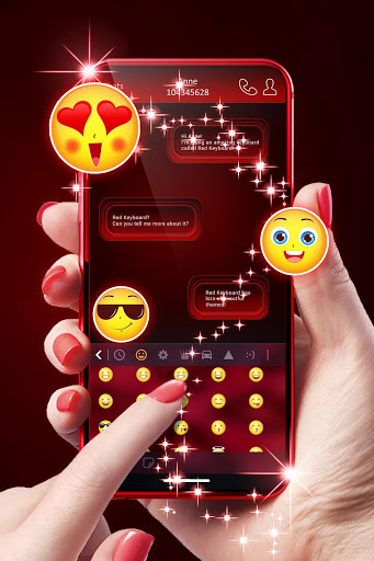Red Keyboard For Android mod screenshots 2