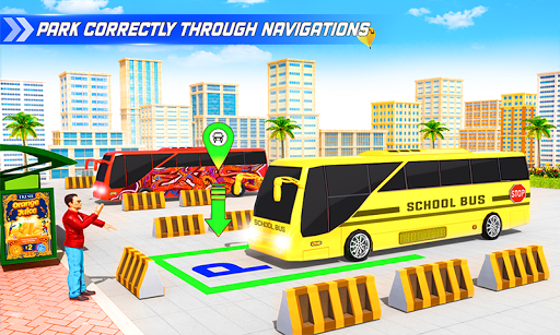 School Bus Driving Simulator Bus Parking Games mod screenshots 2