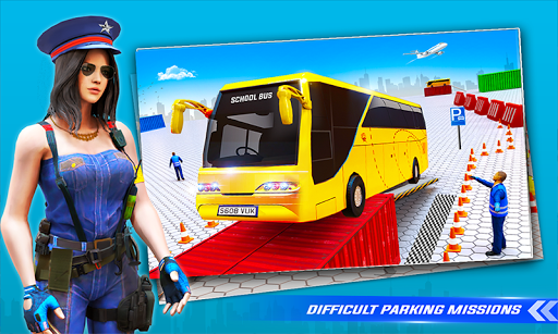 School Bus Driving Simulator Bus Parking Games mod screenshots 4