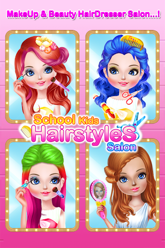 School kids Hair styles-Makeup Artist Girls Salon mod screenshots 2