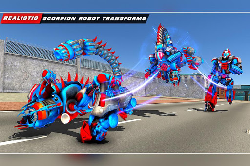 Scorpion Robot Transforming Robot shooting games mod screenshots 4