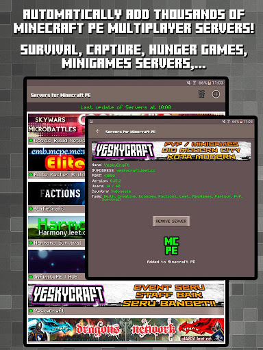 Servers for Minecraft PE mod screenshots 3