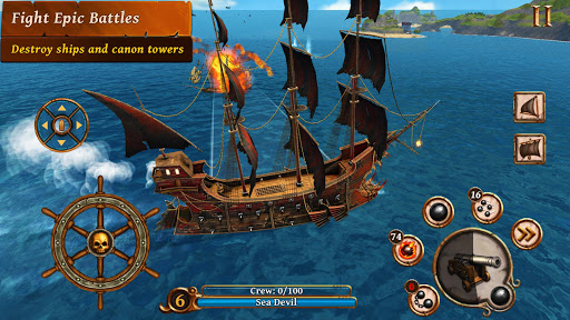 Ships of Battle – Age of Pirates – Warship Battle mod screenshots 1