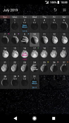 Simple Moon Phase Calendar mod screenshots 1