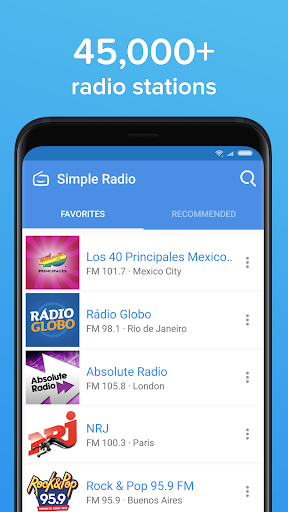 Simple Radio Free Live AM FM Radio amp Music App mod screenshots 4