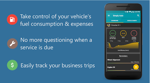 Simply Auto Car Maintenance amp Mileage tracker app mod screenshots 1