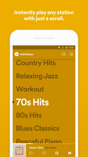 Spotify Stations Streaming radio amp music stations mod screenshots 1